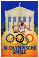 1936 Berlin XI. Olympische Spiele / 1936. évi nyári olimpiai játékok / 1936 Summer Olympics s: Schroffner + So. Stpl