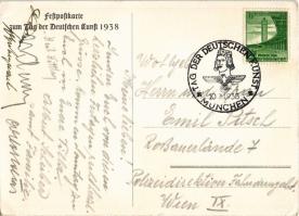 Festpostkarte zum Tag der Deutschen Kunst München 1938 / German Art Exhibition, NSDAP German Nazi Pa...