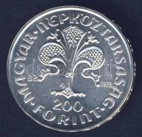 1978. 200Ft Ag "Első magyar aranyforint" T:BU