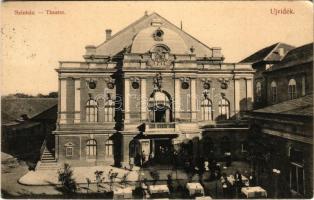 1907 Újvidék, Novi Sad; színház. Urbán Ignác kiadása / theatre (EK)