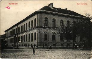 1912 Zombor, Sombor; Gimnázium. Kaufmann Emil kiadása / school (EK)