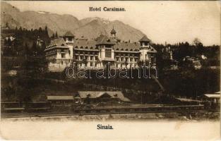 Sinaia, Hotel Caraiman, railway tracks, train (EK)