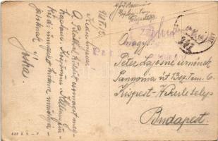 1918 Costumi Friulani / Olasz népviselet / Italian folklore. Art Nouveau, floral (crease)