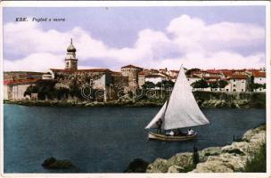 Krk, Veglia; Pogled s more / sailing boat