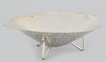 WMF Ikora ezüstözött kínáló, kopással, d: 20 cm