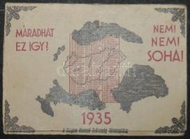 1935 Irredenta kinyitható naptár / Irredentist calendar