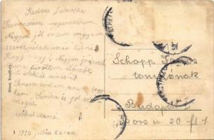 1920 Keszthely, Ranolder intézet, fogadószoba, belső. Mérei kiadása (lyuk / pinhole)