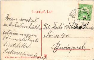 Balaton, Fürdő élet a Balatonon. Weisz Lipót kiadása (fl)