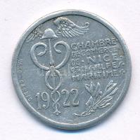 Franciaország / Nizza 1922. 10c Al "Kereskedelmi Kamara" szükségpénz T:XF kis ph France / Nice 1922. 10 Cents Al "CHAMBRE DE COMMERCE DE NICE ET DES ALPES MARITIMES" necessity coin C:XF small edge error