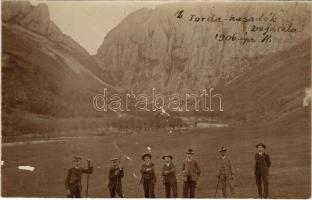 1906 Tordai-hasadék, Cheile Turzii, Torda, Turda; hasadék bejárata / entry to the gorge. photo