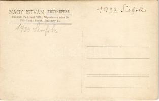 1933 Siófok, strand, fürdőzők a Balaton partján. Nagy István fényképész photo (EK)