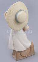 1999, Lladro kislány, hiánnyal, m: 22 cm