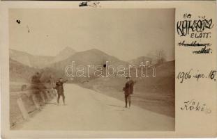 1906 Kőköz, Cheile Valisoarei; turisták / tourists. photo