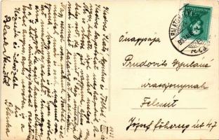 1933 Balatonalmádi, horgászó férfi a Balaton partján, nádas. photo (fl)