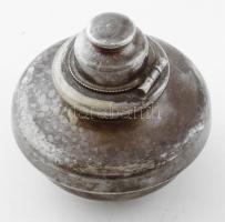 Szecessziós teás kanna tartó, Christofle égővel, m: 46 cm