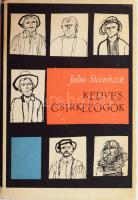 John Steinbeck: Kedves csirkefogók. A szerző, John Steinbeck (1902-1968) amerikai író által ALÁÍRT példány! Ford.: Gál Zsuzsa. Kondor Lajos illusztrációival. Bp., 1963., Európa, 201+1 p. Kiadói félvászon-kötés, kissé szakadt kiadói papír védőborítóban. A kötetet John Steinbeck feltehetően 1963. decemberi látogatásán látta el aláírásával: a szerző 1963. december 4-én érkezett hazánkba, a Magyar Írószövetség meghívására, és a kétnapos látogatás során több közönségtalálkozón is részt vett. (Milliók könyve.)