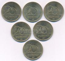 2003. 20Ft "Deák" (6x) T:AU Adamo FOEM2