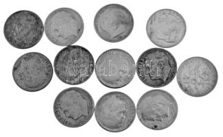 Amerikai Egyesült Államok 1946-1964. 10c Ag (12xklf) "Roosevelt Dime" T:AU-VF patina United States of America 1946-1964. 10 Cents Ag (12xdiff) "Roosevelt Dime" C:AU-VF patina Krause KM#195