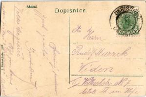 Luka nad Jihlavou, Námestí, Lihovar a zámek, Radnice a kostol, továrna / Square, distillery and cast...