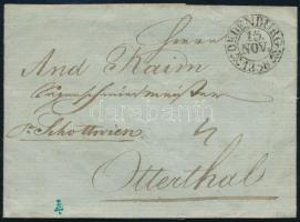 1838 Portós levél / Unpaid cover OEDENBURG - Otterthal (ex Provera)