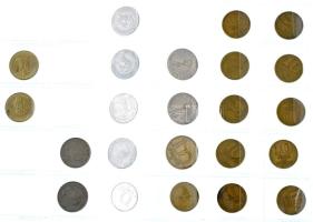 66db-os Forint-fillér tétel, összesen 2db műanyag berakólapon, közte 2003. 20Ft "Deák" (2d...