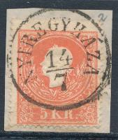 1858 5kr, luxus "NYIREGYHÁZA"