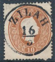 1861 10kr, szép álló "ZILAH"