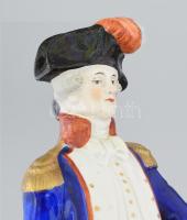 Scheibe-Alsbach La Fayette porcelán szobor, jelzett, restaurált, m: 24,5 cm