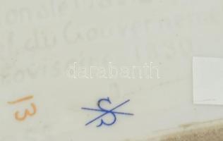 Scheibe-Alsbach La Fayette porcelán szobor, jelzett, restaurált, m: 24,5 cm