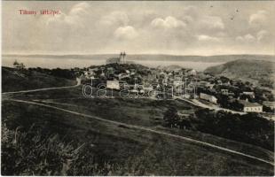 Tihany, látkép a Balatonnal. Hordós Ferenc kiadása