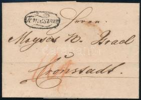 1829 Portós levél / unpaid cover Temesvar - Kronstadt