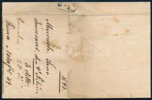 1842 Portós levél / unpaid cover "Temesvar" - Pesth