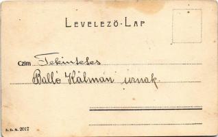 Keszthely, alkonyat a Balatonon, evezős csónak (EK)