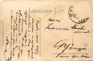 1923 Keszthely, Balaton-part télen este. Sujánszky József kiadása (EK)