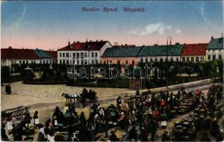 1917 Sambir, Szambir, Sambor; Rynek / Ringplatz / market square