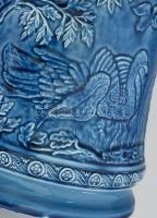 Antik német nagyméretű borkiöntő, restaurált, m: 23,5 cm