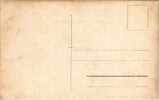 1909 Selmecbánya, Schemnitz, Banská Stiavnica; kirándulók a Kálvária templom előtt / tourists in fro...
