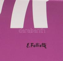 1976 Charles Aznavour (1924-2018) sanzonénekes plakát, tervezte: E. Foliette, hajtott, 92×58 cm