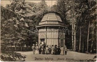 1918 Vatra Dornei, Dornavátra, Bad Dorna-Watra (Bukovina); Amalia Brunnen / fountain (fa)