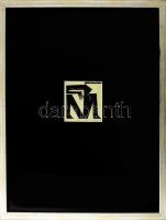 Wahorn András (1953-): Big black, 1996. Ceruza, papír. Jelzett. 7,5x7,5 cm. Üvegezett fakeretben. / ...