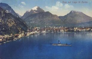 Lago di Garda, Lake Garda; Riva / port, steamship