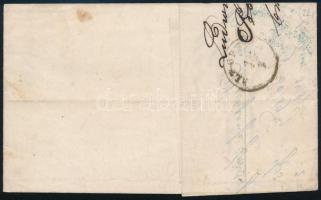 2kr yellow, on domestic cover with full content "PESTH" - "ALT-ORSOVA" 2kr sárga...