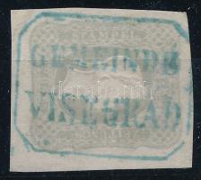 1861 Hírlapbélyeg / Newspaper stamp, szépen vágva kék / blue "GEMEINDE / VISEGRÁD"