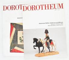 Dorotheum 2 darab árverési katalógus, történelmi militária témában, 2021-2023