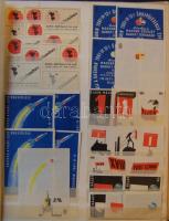 1962-1963 1490 darabos szépen feldolgozott magyar gyufacímke-gyűjtemény jó berakóban / Hungarian mat...