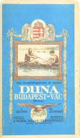 cca 1930-1940 Vízi sporttérképek 5.: a Duna a Budapest-Vác szakaszának térképe, 1:25000, M. Kir. Áll...