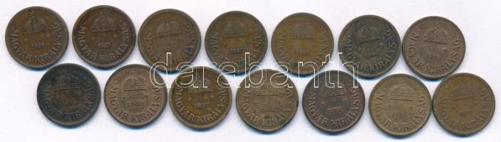 1926-1940. 2f bronz (14xklf) T:XF-F patina
Adamo P2