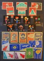 1959-1961 793 darabos szépen feldolgozott magyar gyufacímke-gyűjtemény jó berakóban / Hungarian matc...