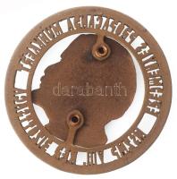 ~1960. "Eredményes Propaganda Munkáért - MSZMP VIII. Ker. Bizottsága" bronz áttört jelvény...