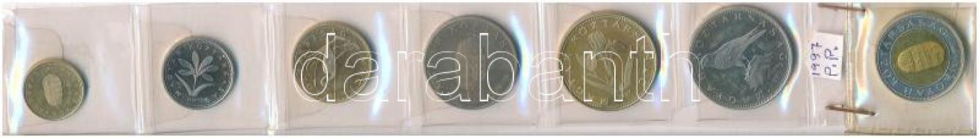 1997. 1Ft-100Ft (7xklf) forgalmi összeállítás műanyag tokban T:PP, AU